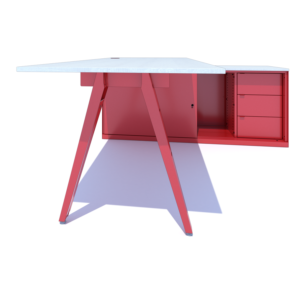 OPE - Desk with Credenza