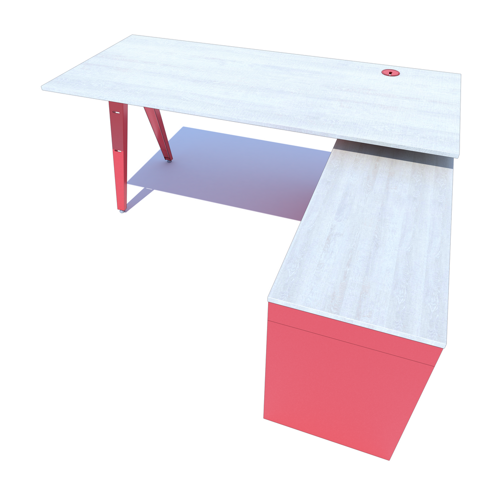 OPE - Desk with Credenza