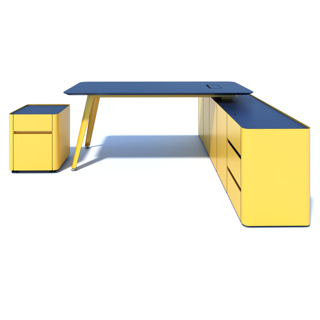 Moov Partner - Desk with Support Credenza