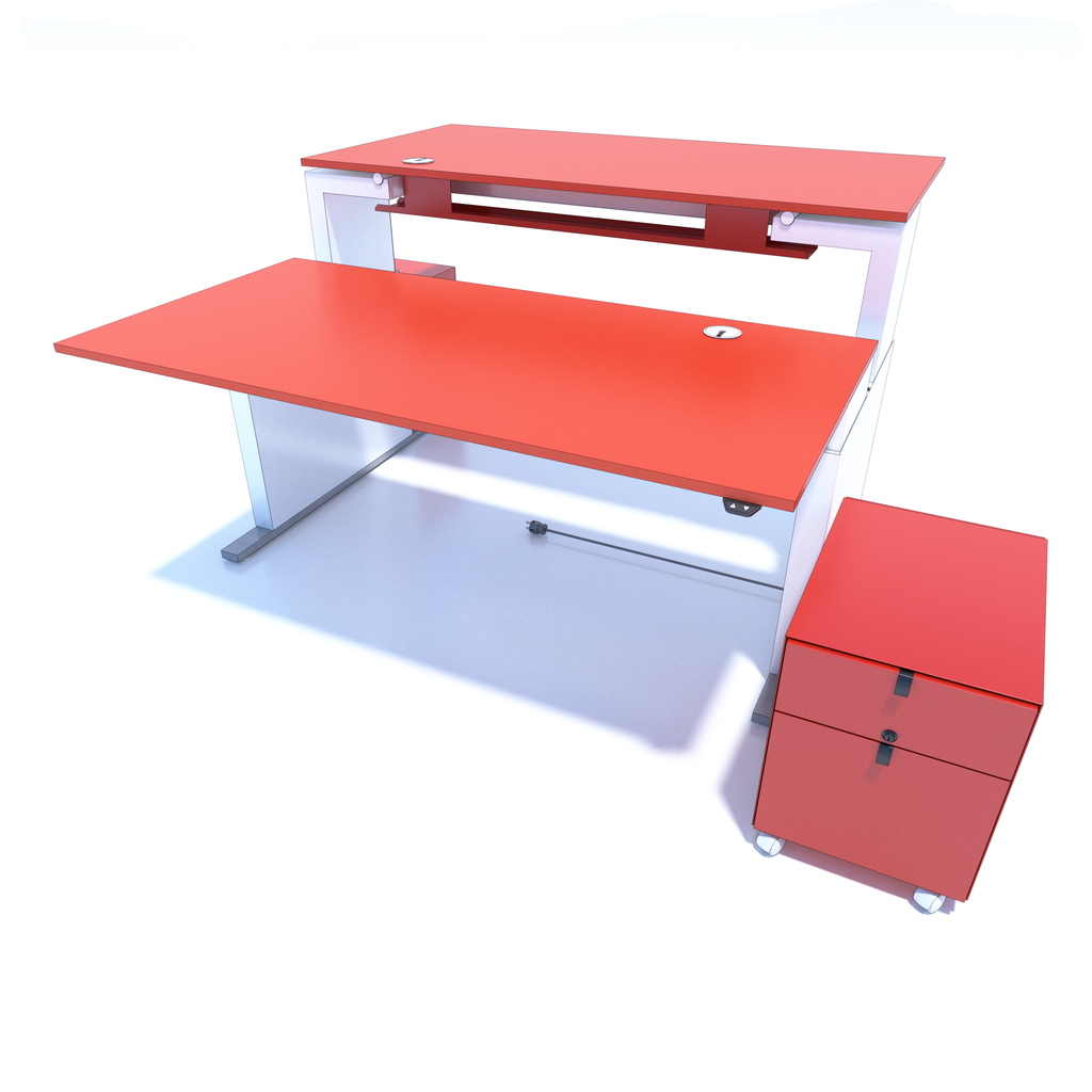 TE - Double-Faced Height-Adjustable Desks