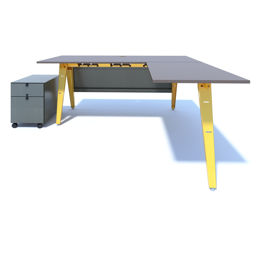 OPE - Freestanding Desk with Return