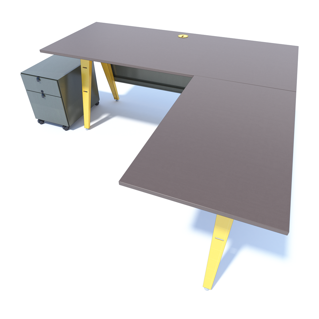 OPE - Freestanding Desk with Return
