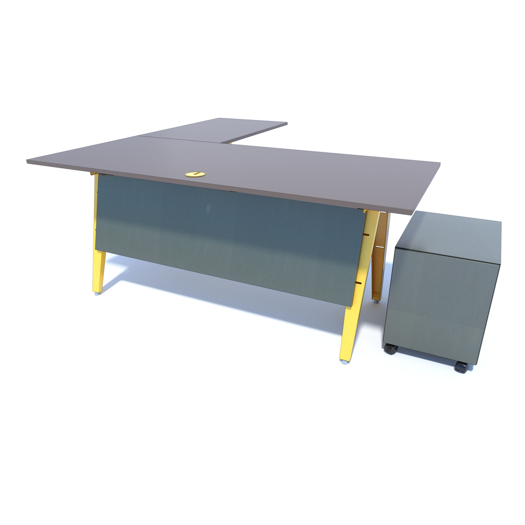 OPE - Freestanding Desk with Return