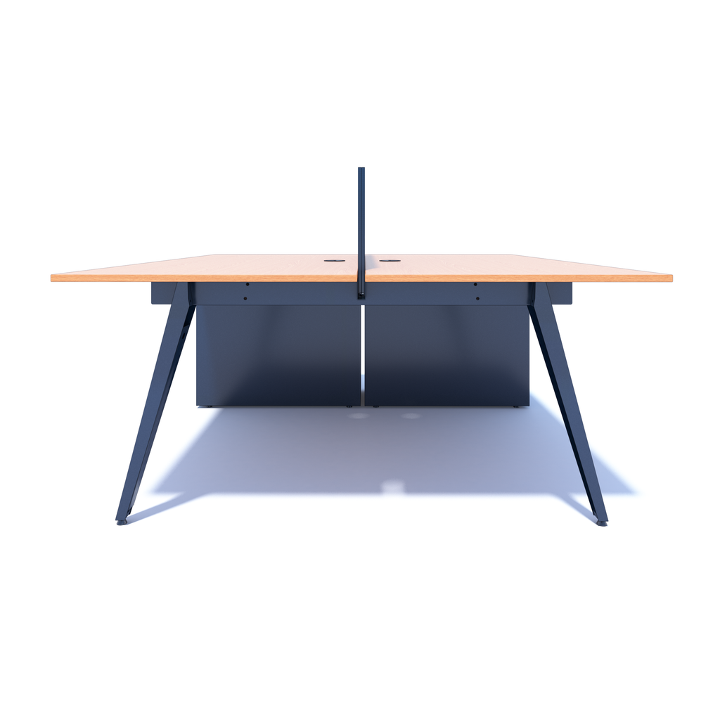 OPE - Double-Faced Desk with Support Pedestals