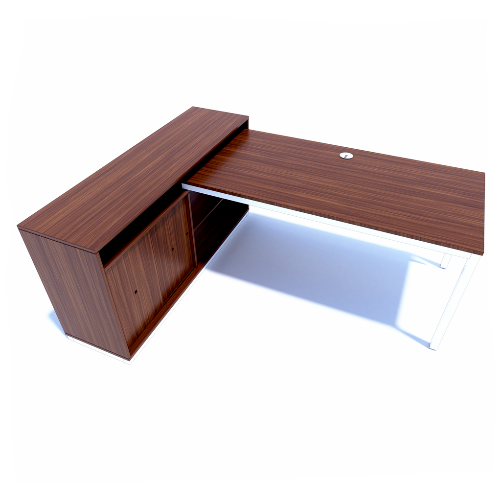 ARM - Desk with Support Credenza